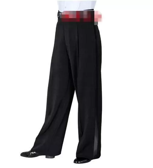 Adult Mens Ballroom Latin Salsa Modern Dance Pants Competition Practise Trousers