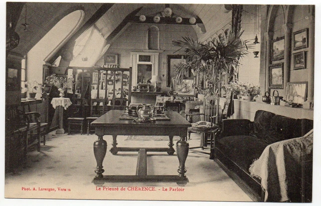 CHERENCE - Val d' Oise - CPA 95 - le Prieuré - le parloir