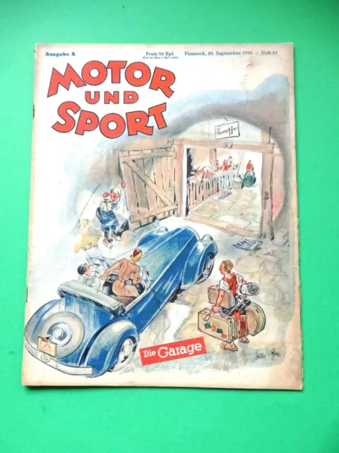 Motor und Sport Pössneck 1935 Heft 39