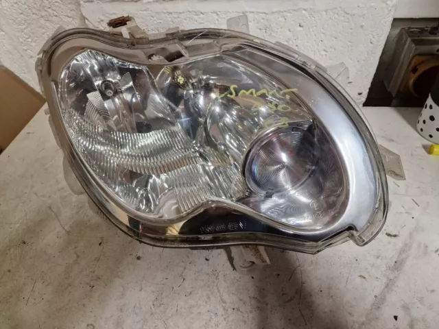 Smart Fortwo Headlight Drivers Side Os