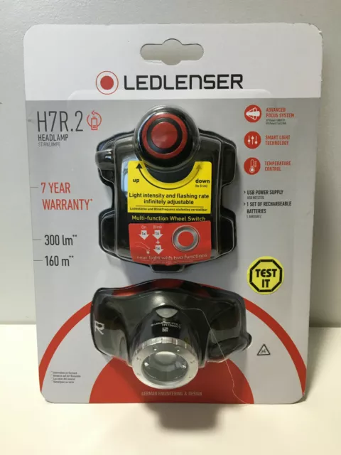 LED Lenser Headlight H7R.2 Brightness 300 Lumens From Japan