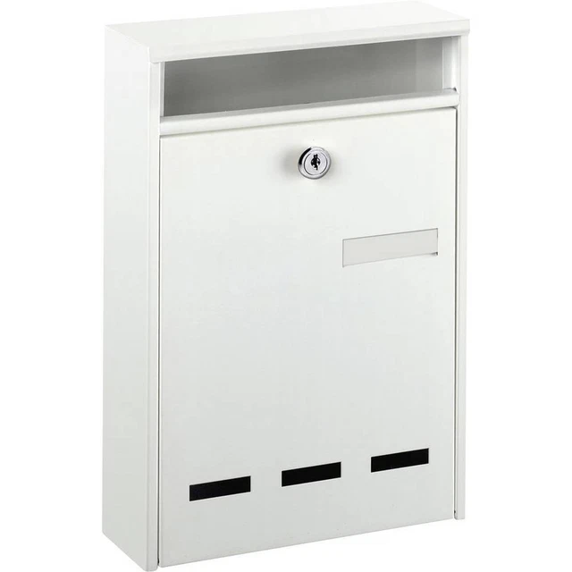 Burg Wächter WISMAR 771 WEIß Wismar 771 W Boîte aux lettres acier blanc avec