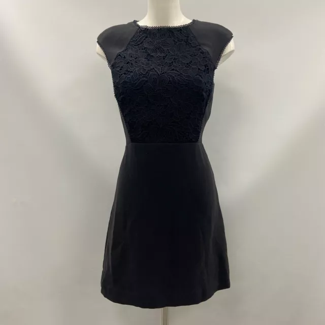 Reiss Dress Size 8 Navy Blue Floral RMF52 BL