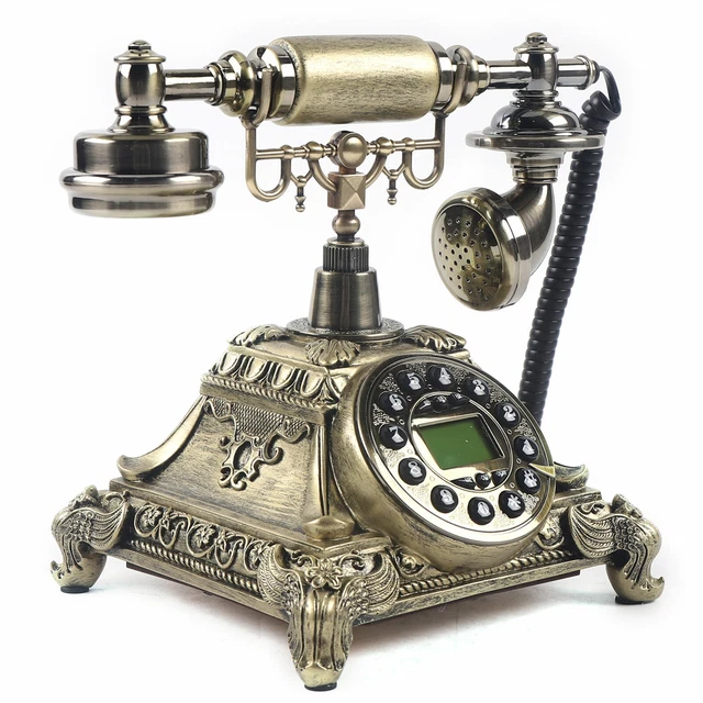 Telefono retrò tavolo telefono di casa antico lusso telefono fisso decorazione hotel