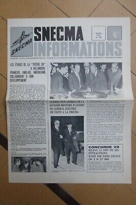 JOURNAL SNECMA 198 9/1973 RAVAUD VILLAROCHE CONCORDE 001 ECLIPSE SOLEIL 