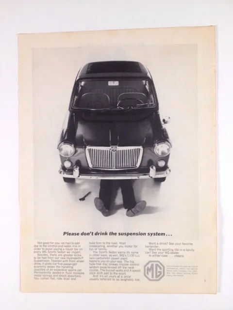 1965 MG Sports Sedan Print Ad
