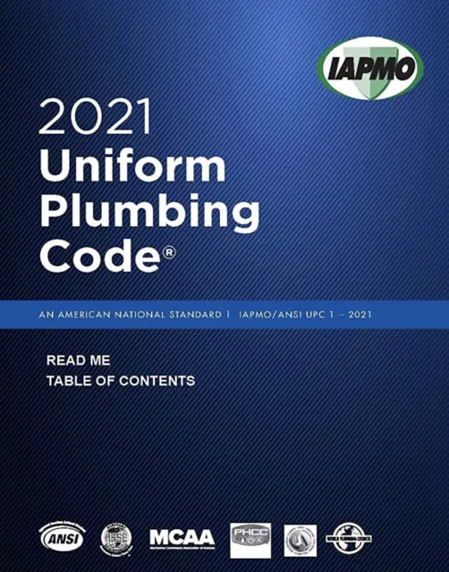 2021 Uniform Plumbing Code American National Standard IAPMO/ANSI UPC 1 WITH TABS