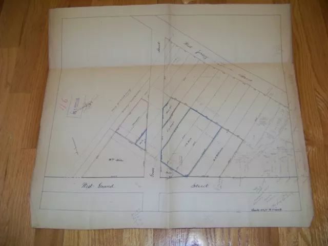 1800's Map Elizabeth NJ James S. Vosseller  Lot Owners Grove West Jersey