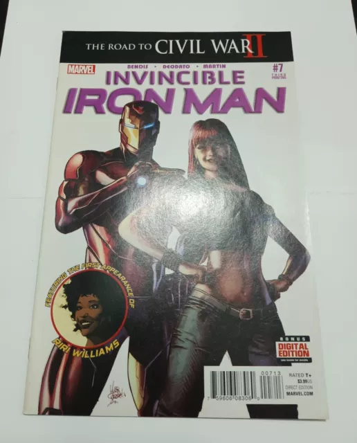 INVINCIBLE IRON MAN #7 3rd Printing 1st App. Riri Williams 2016 Marvel Comics