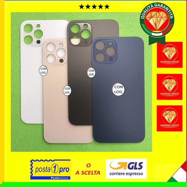 22085 - VETRO POSTERIORE PER IPHONE 11 PRO NERO (BIG HOLE) COMPATIBILE - Compatibile - Foto 8