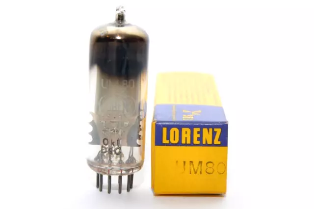 Vintage Lorenz UM80 Magischer Fächer / Anzeige-Röhre, Magic Eye Tube, NIB, NOS