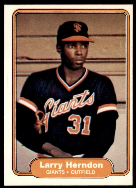 1982 FLEER LARRY Herndon. San Francisco Giants #390 EUR 2,05 - PicClick FR