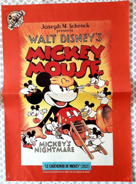 1932 Mickey's nightmare - Poster du Journal de Mickey - Années 80 - 60ème anniv
