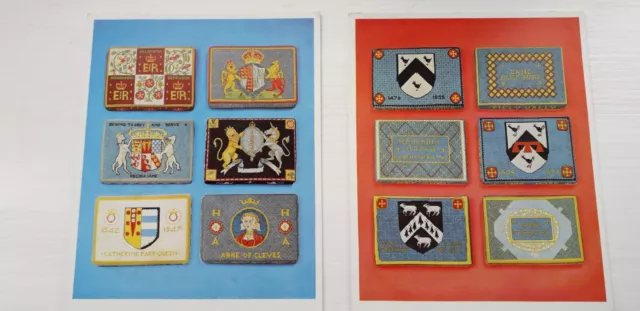 Historic collectable postcards  depicting church kneelers