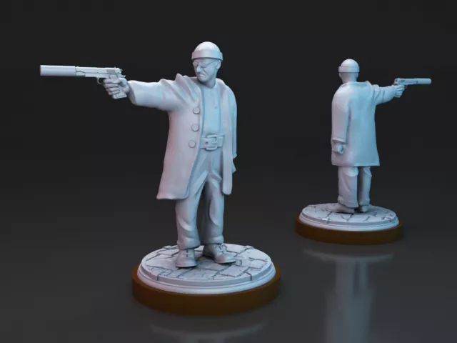 Leon the Professional miniature for tabletop, boardgame wargames, dioramas