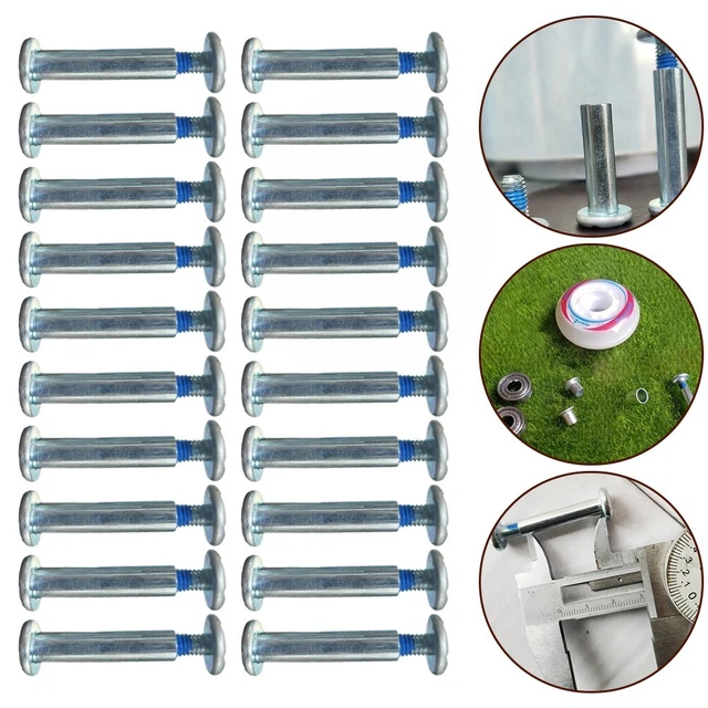 Uxcell Inline Skate Wheel Socket Screws Roller Skate Replacement Accessories Shaft Hex Socket Screws With Installation