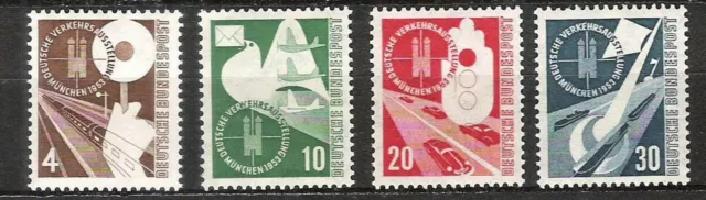 Bund, BRD, 1953, Mi. Nr. 167-170  postfrisch **, Deutsche Verkehrsausstellung