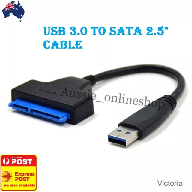 SUPER USB 3.0 to SATA 2.5" Hard Drive HDD SSD Adapter Converter Cable 22 Pin III