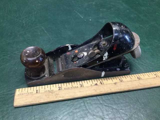 Vintage STANLEY No. 203 Small Block Plane w/ Sweetheart SW Blade ~ USA