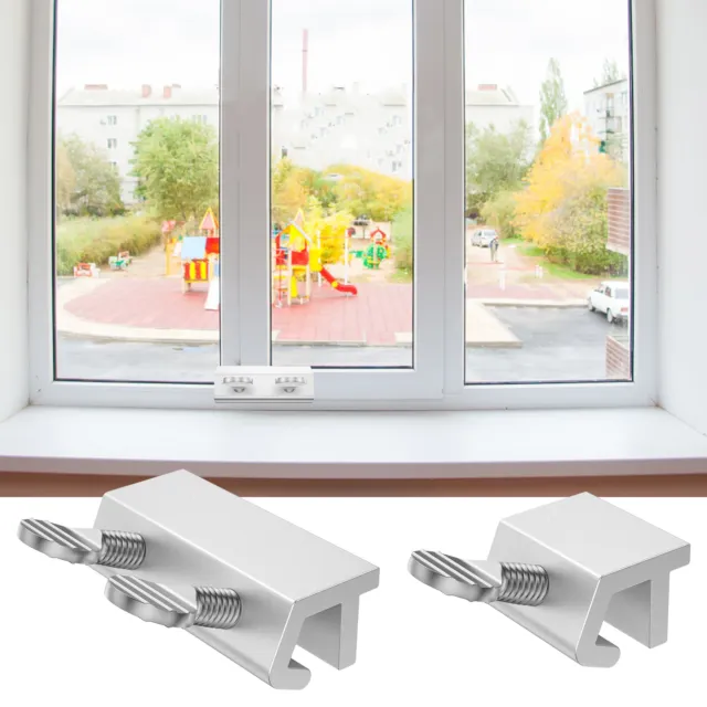 12Pcs Sliding Window Locks Aluminum Alloy Child Proof Security Lock ♛