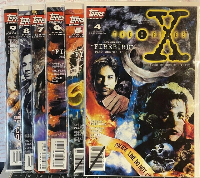 X-Files Comics #4 through # 9, SIx (6) Books, 1995