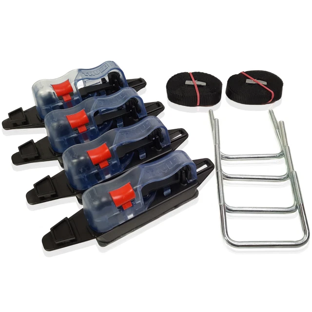 THULE EASY SNAP Roof Box U Bolt Clamps 80mm Wide Fitting Kit Upgrade