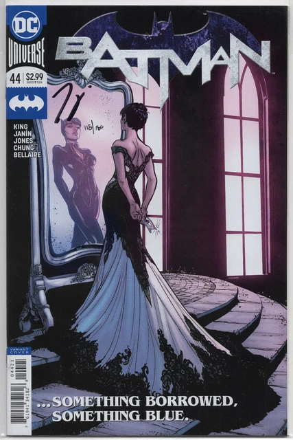 BATMAN v3 #44 Joëlle Jones Variant Cover SIGNED by TOM KING! DC 2018 NM