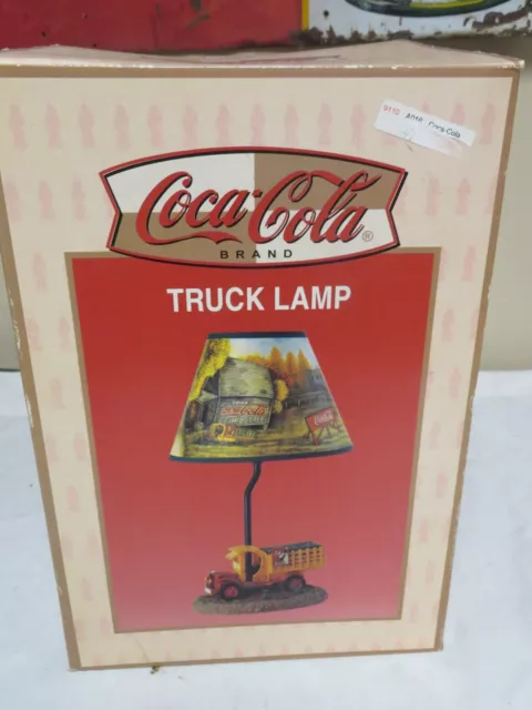 Vintage Coca Cola Truck Lamp With Box 15' Table Lamp NOS STILL SEALED