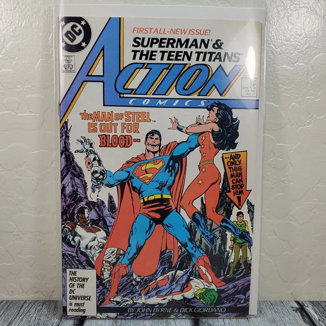 DC Comics Action Comics #584 Superman And The Teen Titans 1987 VTG Comic Book