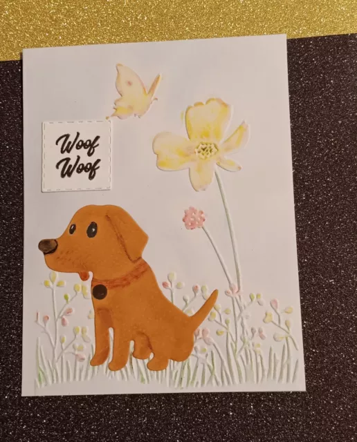 MOTHER'S DAY EMBOSSED Greeting Card from Golden Dog Woof! Handmade Free ...
