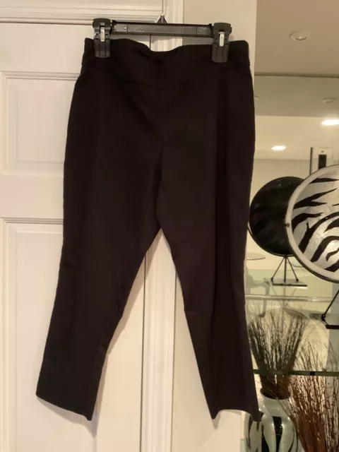 Croft & Barrow The Effortless Stretch Black Pull-On Pants Size 10 Petite