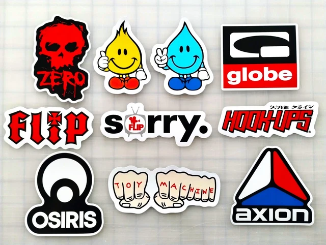 Vintage 90s GLOBE Skateboard Sticker Pack - Lot Of 29 Rodney Mullen Era Skate Stickers