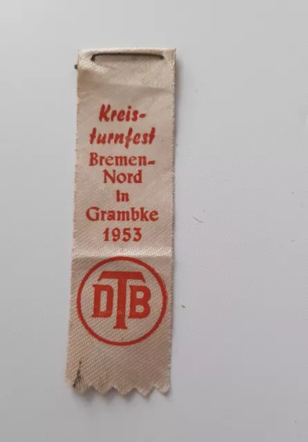 Kreisturnfest 1953 Anstecknadeln Veranstaltungsabzeichen Bremen-Nord Grambke