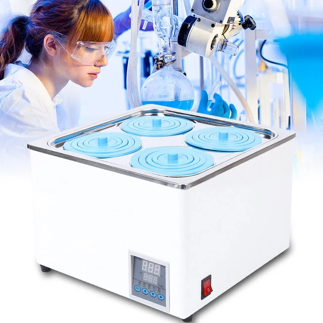 Four-pot Digital Thermostatic Lab Water Bath Constant Temperature 100°C New