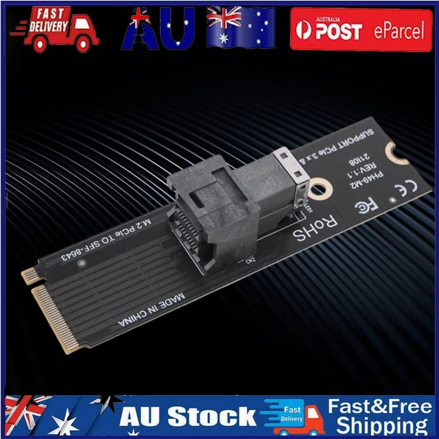 M.2 NVME To U.2 Converter Card Mkey PCIeX4 M.2 PCIe To SFF8643 (Horizontal)