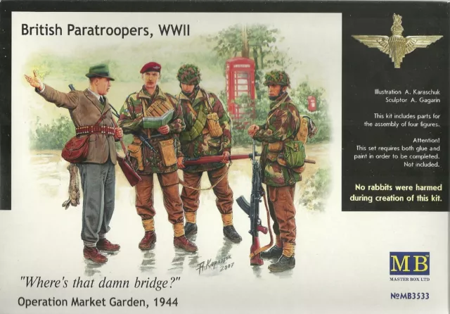 Master Box MB 3533 WWII British Paratroopers Operation Market Garden 1944 - 1:35