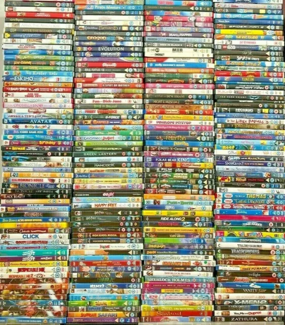 Childrens/ family Region 2 DVDs VG+ condition *FREEPOST* 100 titles £1.59 each !