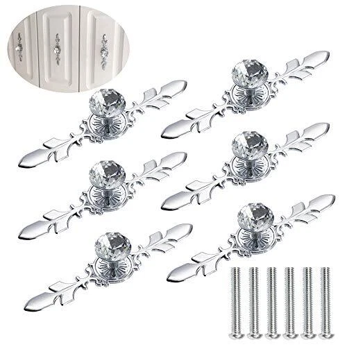 Anyasen bouton meuble diamant Boutons de porte à diamant clair poignée de tiroir