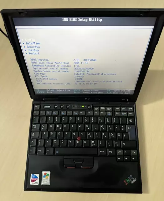 IBM Thinkpad X31 12"Intel Pentium M 1,6GHz 1280MB ohne HDD Gebraucht