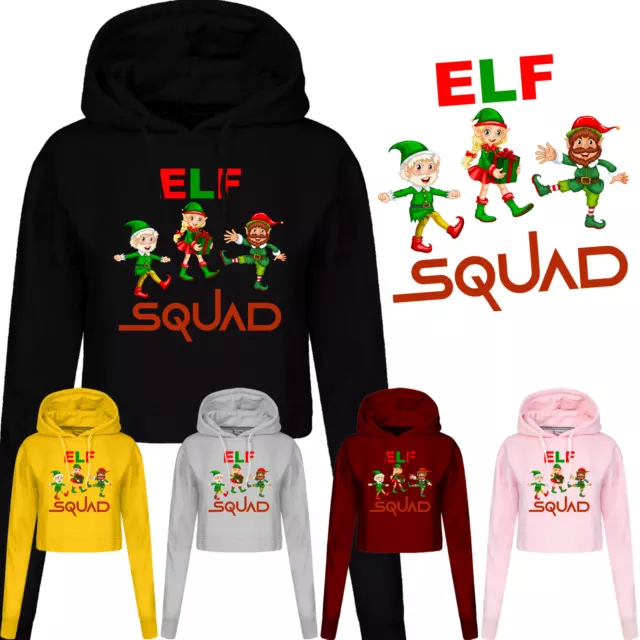 Maglione con cappuccio Buon Natale Squad Elfi Donna Novità Natale Donna Regalo