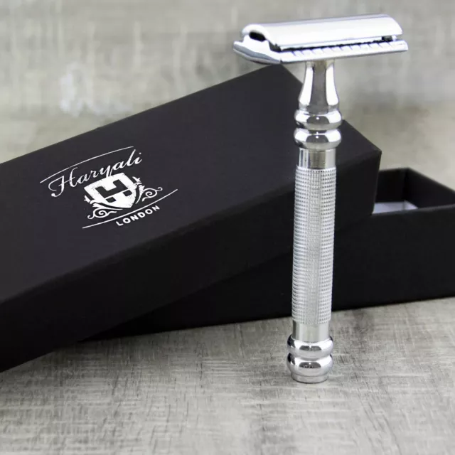 Double Edge Stainless Steel Safety Razor Mens Beard Shaving Razor By Haryali