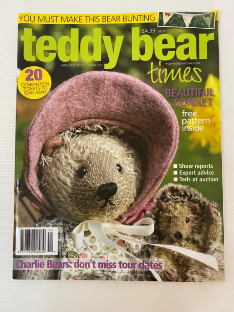 Teddy Bear Times Magazine Issue 216 April / May 2015 VGC With Build Pattern!