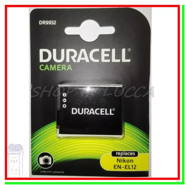 Batteria Ricaricabile DURACELL DR9932 sostituisce Nikon EN-EL12 x Coolpix series