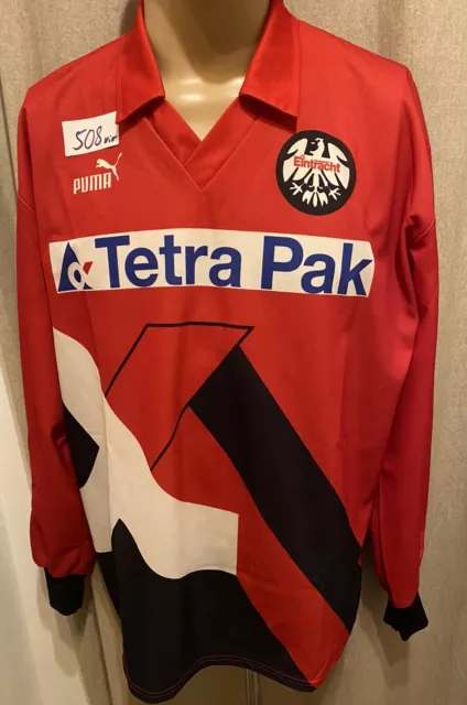 Eintracht Frankfurt Original Puma Langarm Trikot 1993-1995 "Tetra Pak" Gr.XL TOP