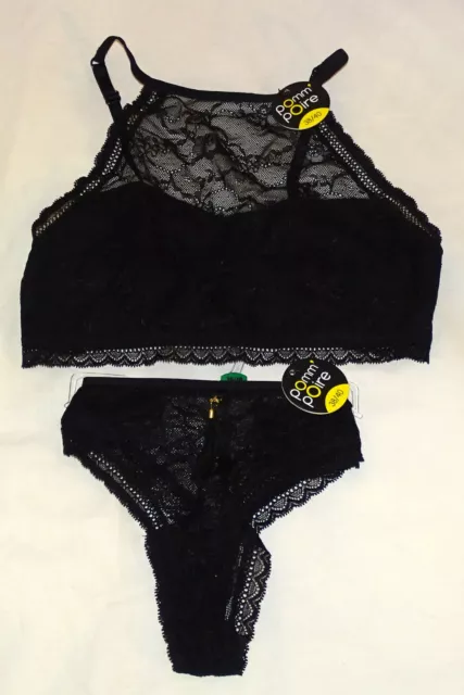 LINGERIE POMME Poire Lot De 2 Pieces 1 Bralette Et Un String