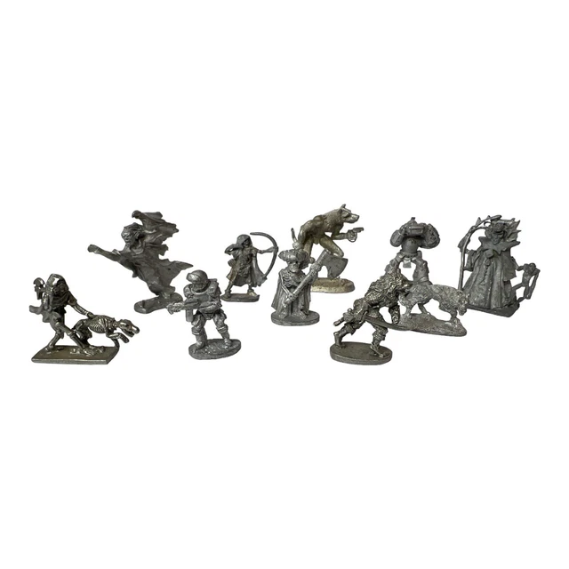 10 D&D METAL Miniatures Characters Creatures Grenadier Ral Partha RPG