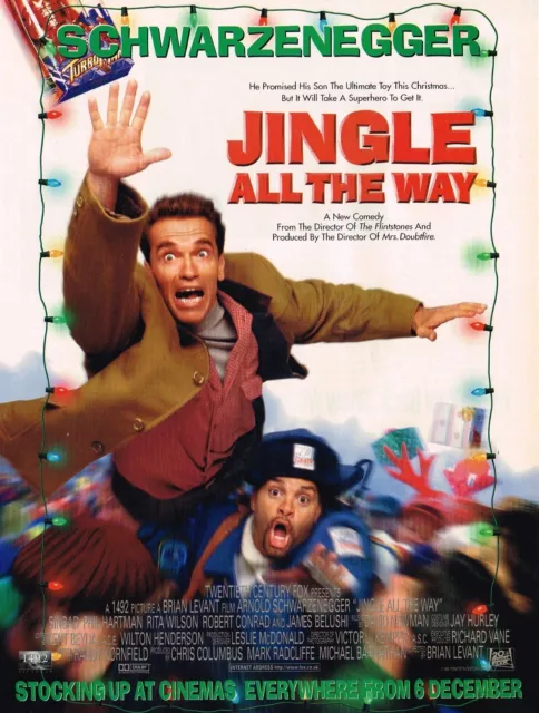 Jingle All The Way 1996 Original Movie Magazine Film Ad Advert Schwarzenegger