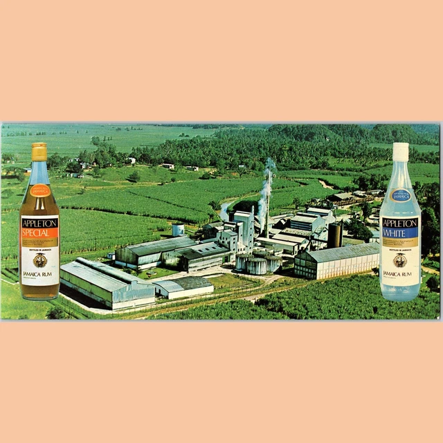 POSTCARD APPLETON ESTATE Jamaica Rum Distillery Aerial View Panorama ...