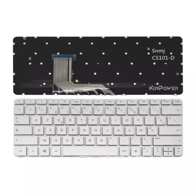 Clavier Azerty Français Pour HP Spectre x360 13-4112nf Rétroéclairage