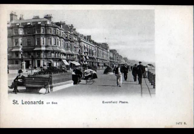 ST. LEONARDS on sea (U-K.) COMMERCES & HOTELS , EVERSFIELD Place animée